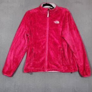 The North Face Jacket Womens Large Pink Osito Fleece Full Zip Soft Cozy Warm